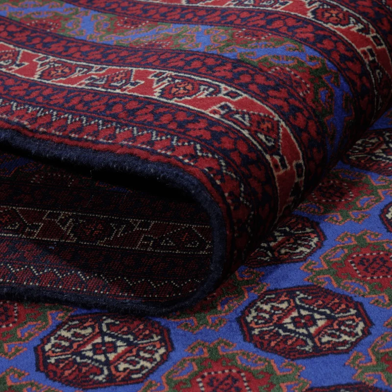 Afghan Teppich 151x195cm - Orientteppich - blau