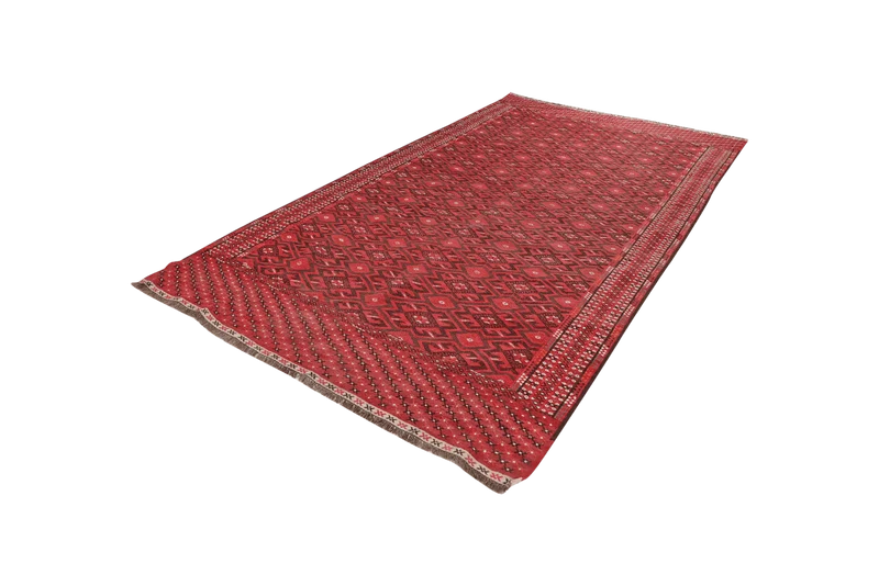 Kelim Kordi · Handgewebt – Rot, 307x180 cm