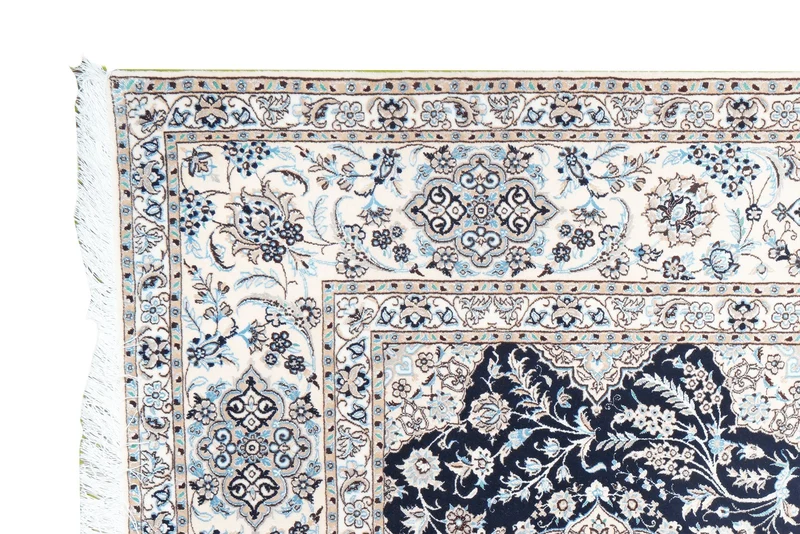 Nain 6La · Handgeknüpft – Blau, 304x210 cm