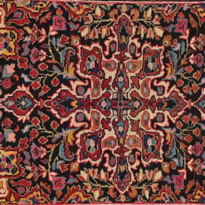 Djozan · Handgeknüpft – Blau, 88x63 cm