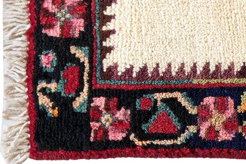 Afshar · Handgeknüpft – Beige, 35x45 cm