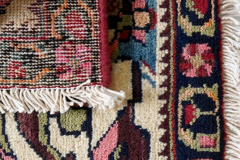 Afshar · Handgeknüpft – Beige, 35x45 cm