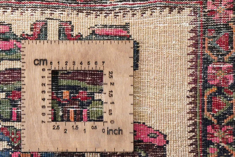 Afshar · Handgeknüpft – Beige, 35x45 cm