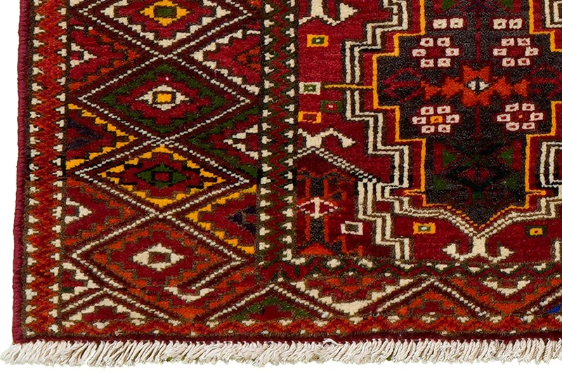 Turkman · Handgeknüpft – Rot, 44x104 cm