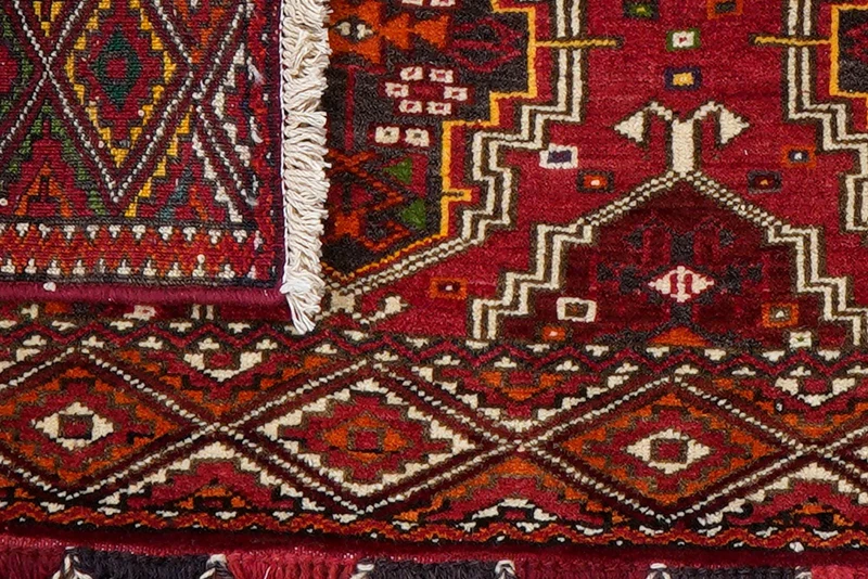 Turkman · Handgeknüpft – Rot, 44x104 cm
