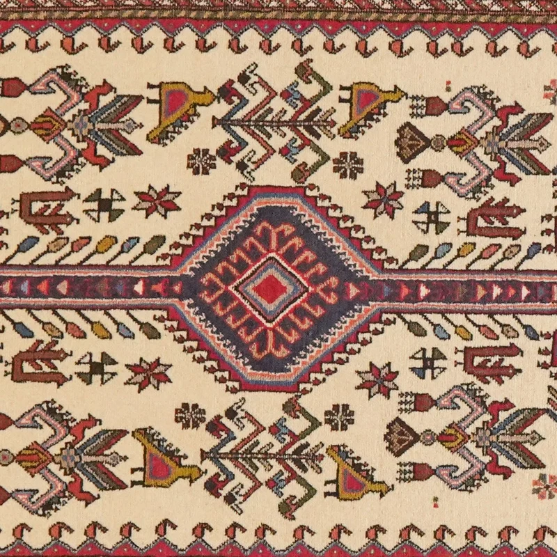 Nasrabad · Handgeknüpft – Beige, 292x81 cm