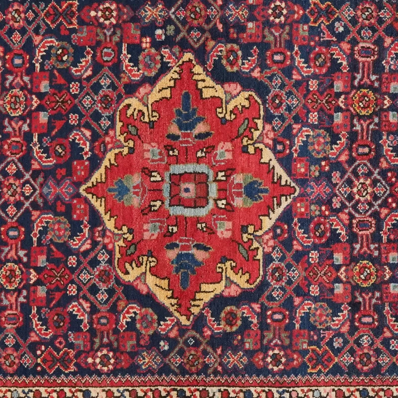 Koutabad · Handgeknüpft – Blau, 206x148 cm