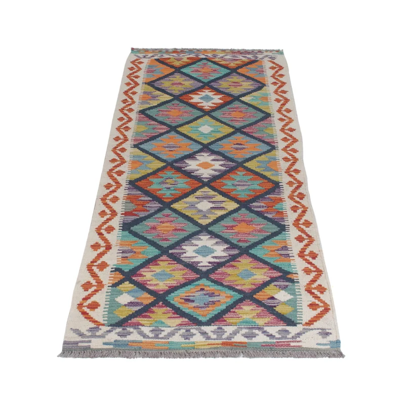 Kelim Maimene Teppich 66x210cm - mehrfarbig