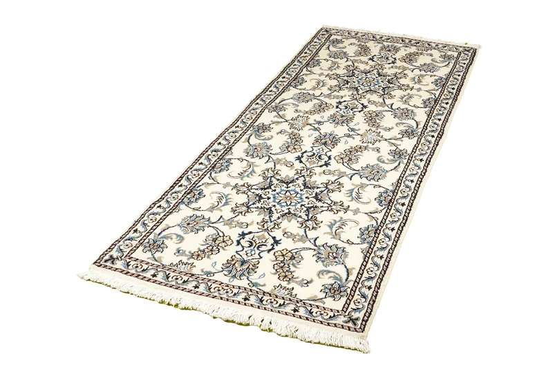 Nain 12La · Handgeknüpft – Beige, 203x77 cm