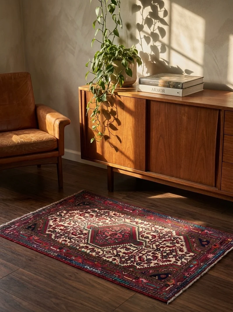 Assadabad · Handgeknüpft – Beige, 128x79 cm