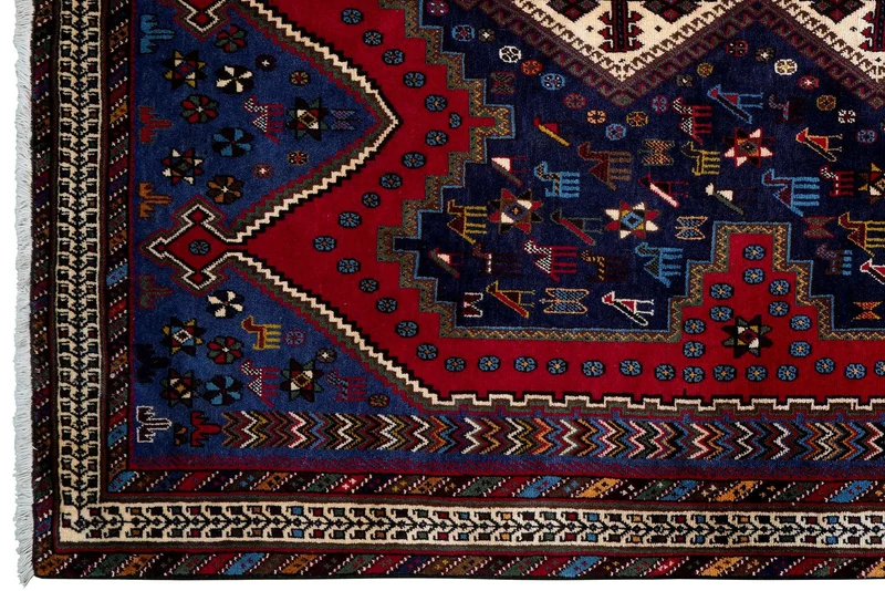 Afshar · Handgeknüpft – Rot, 245x167 cm