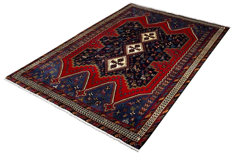 Afshar · Handgeknüpft – Rot, 245x167 cm