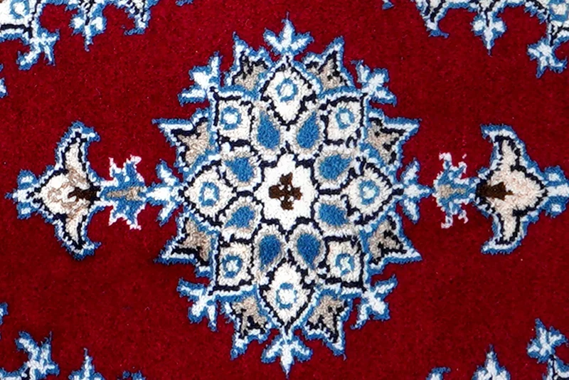 Nain 12La · Handgeknüpft – Rot, 57x40 cm