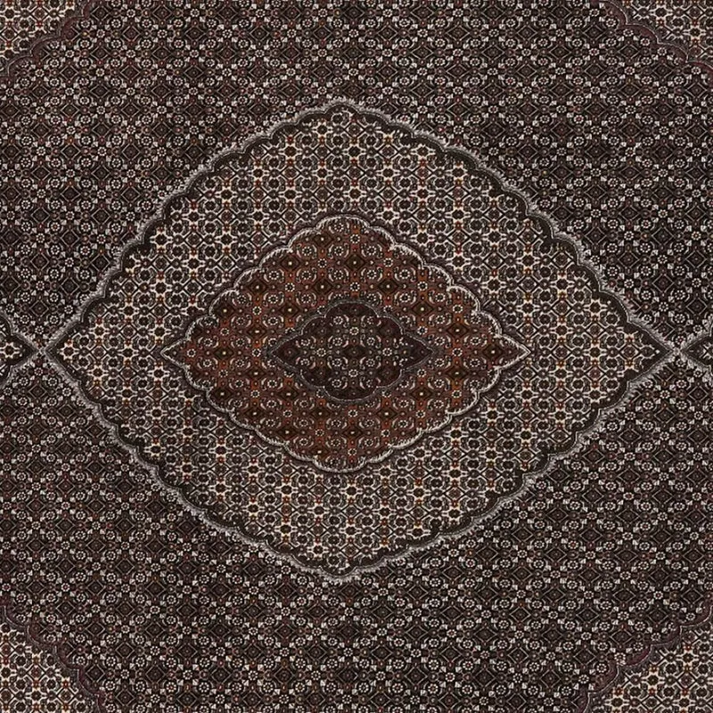 Tabriz 40 Raj · Handgeknüpft – Schwarz, 337x250 cm