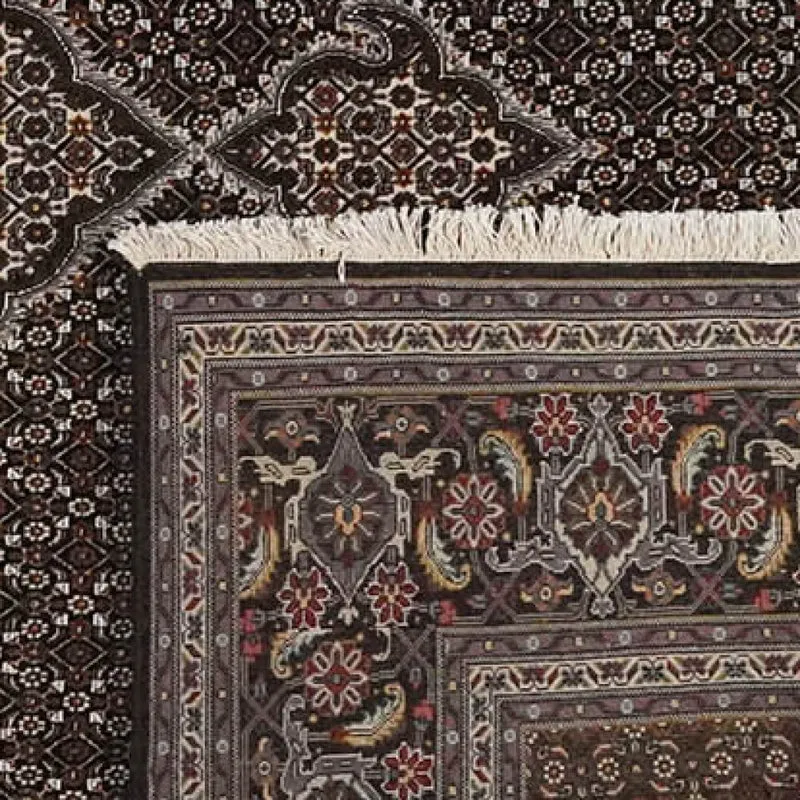 Tabriz 40 Raj · Handgeknüpft – Schwarz, 337x250 cm