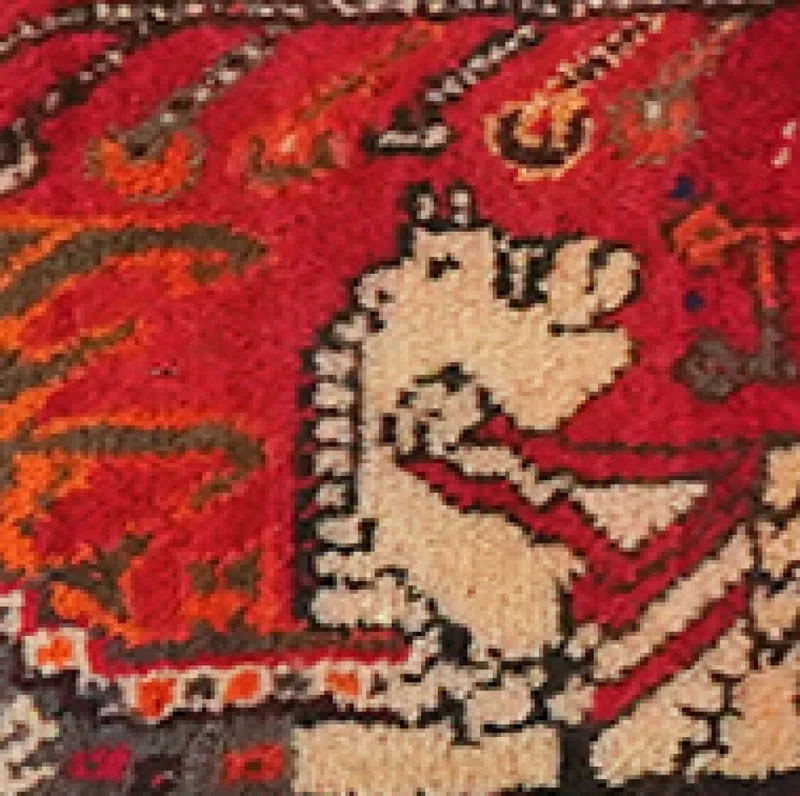 Shiraz · Handgeknüpft – Bunt, 25x25 cm
