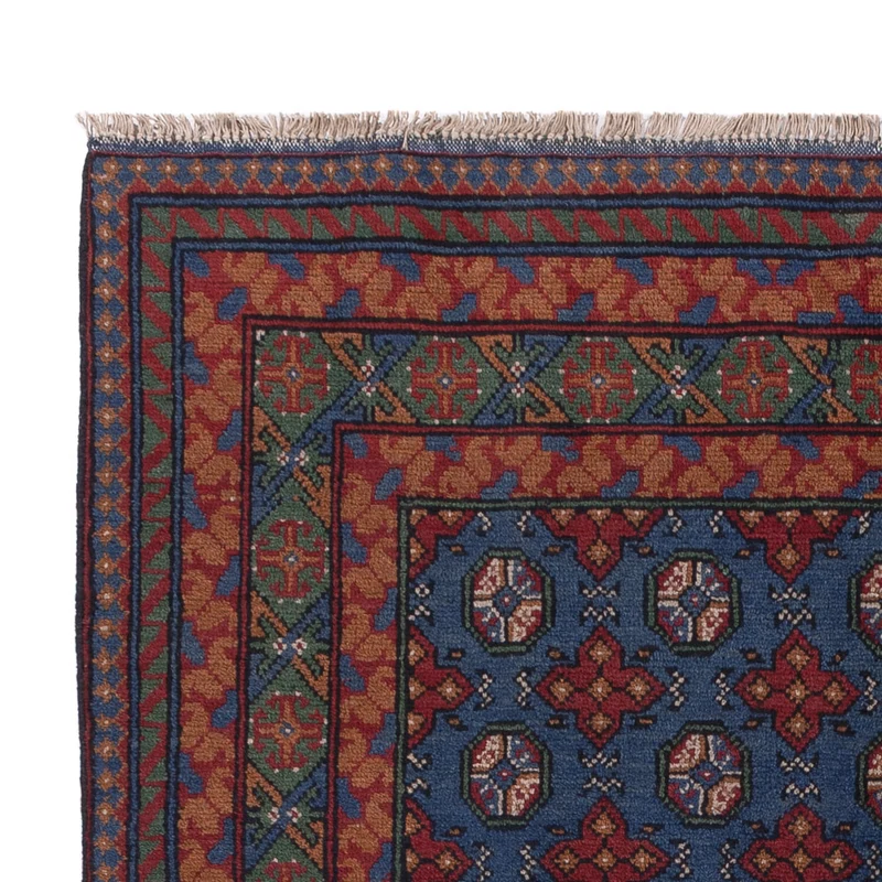 Afghan Teppich - Filpa - 150 x 201 cm - dunkelblau