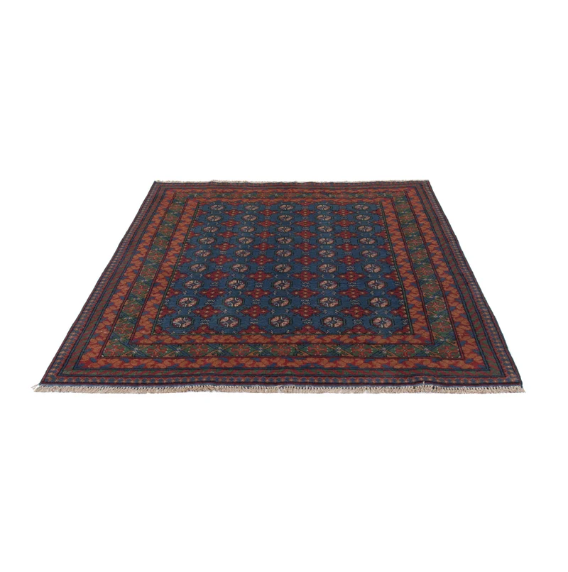 Afghan Teppich - Filpa - 150 x 201 cm - dunkelblau