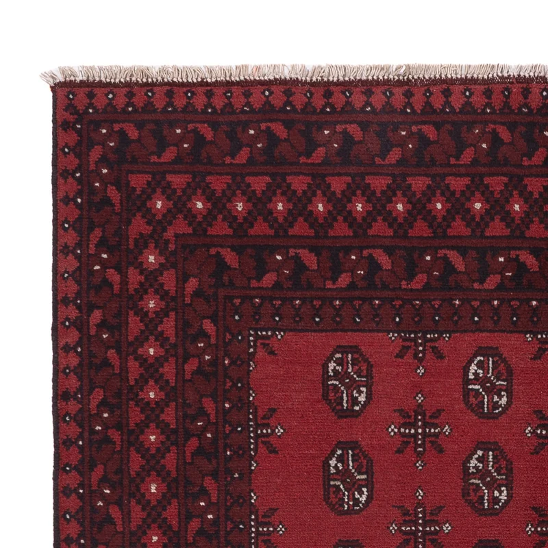 Afghan Teppich - Filpa - 149 x 199 cm - dunkelrot