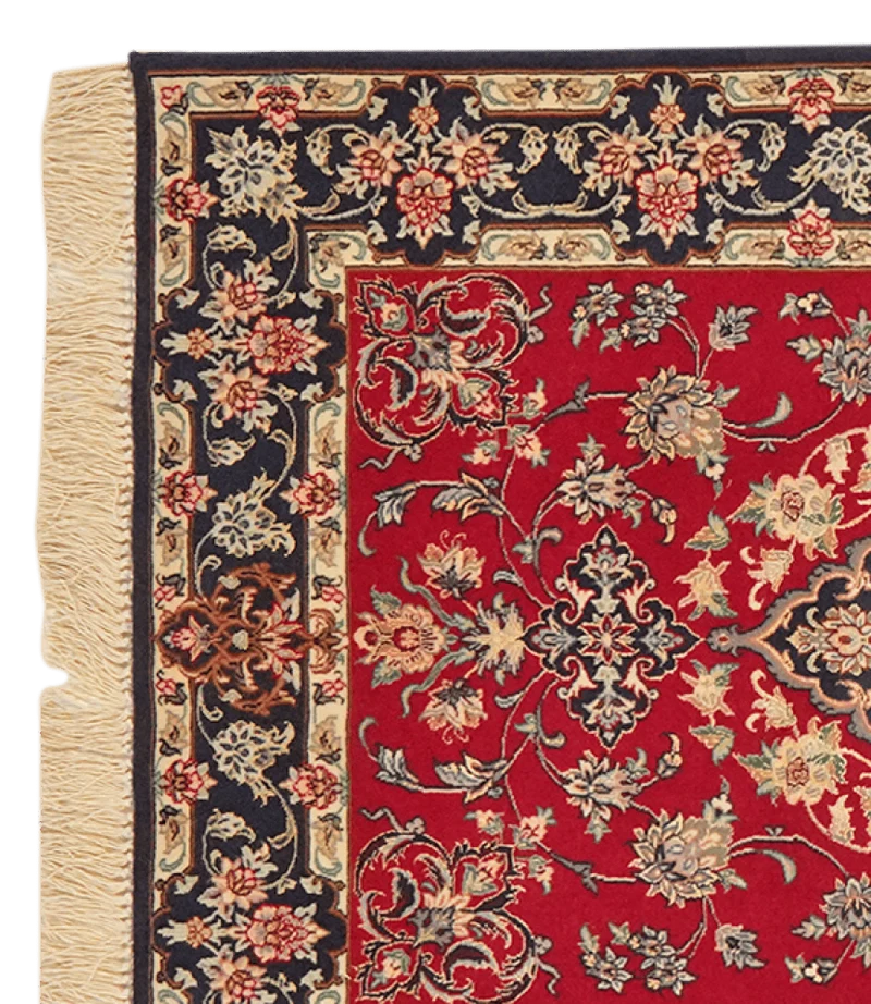 Isfahan · Handgeknüpft – Rot, 222x85 cm
