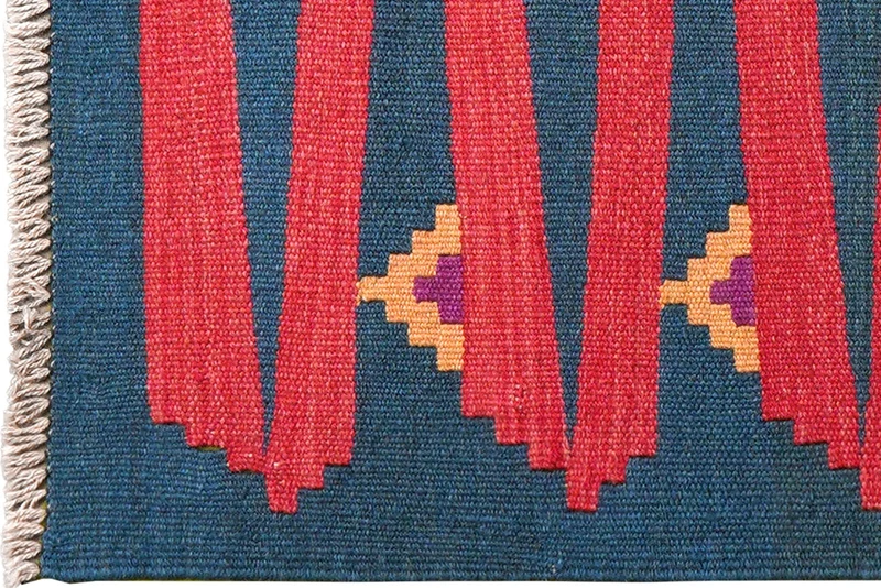 Kelim Gashgai · Handgewebt – Bunt, 87x60 cm
