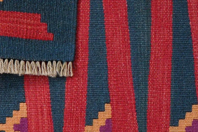 Kelim Gashgai · Handgewebt – Bunt, 87x60 cm