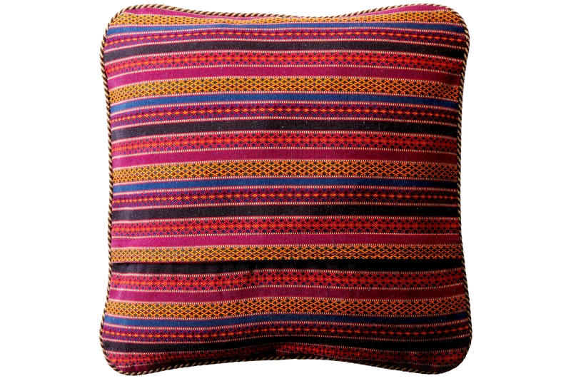 Kelim Kissen · Handgefertigt – Bunt, 50x50 cm