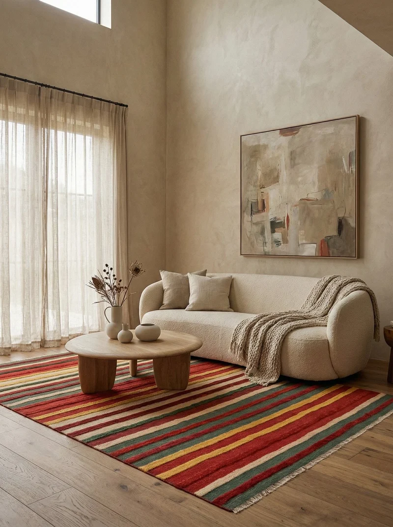 Kelim Gabbeh · Handgewebt – Bunt, 280x208 cm