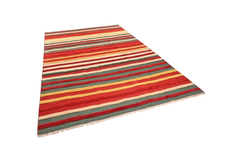 Kelim Gabbeh · Handgewebt – Bunt, 280x208 cm