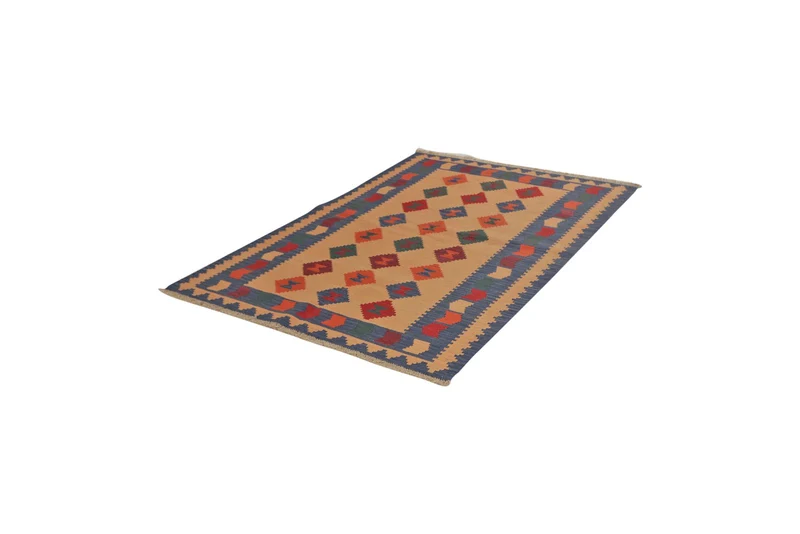 Kelim Gashgai · Handgewebt – Beige, 180x127 cm