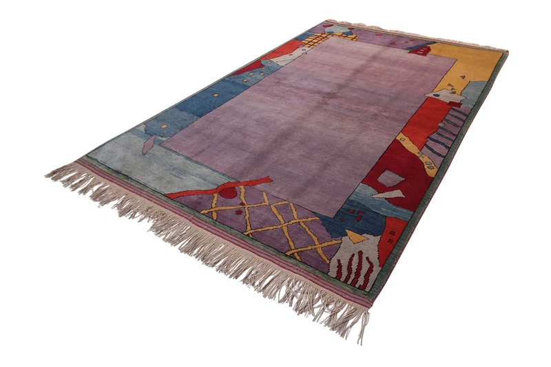 Konya · Handgeknüpft – Violett, 232x185 cm