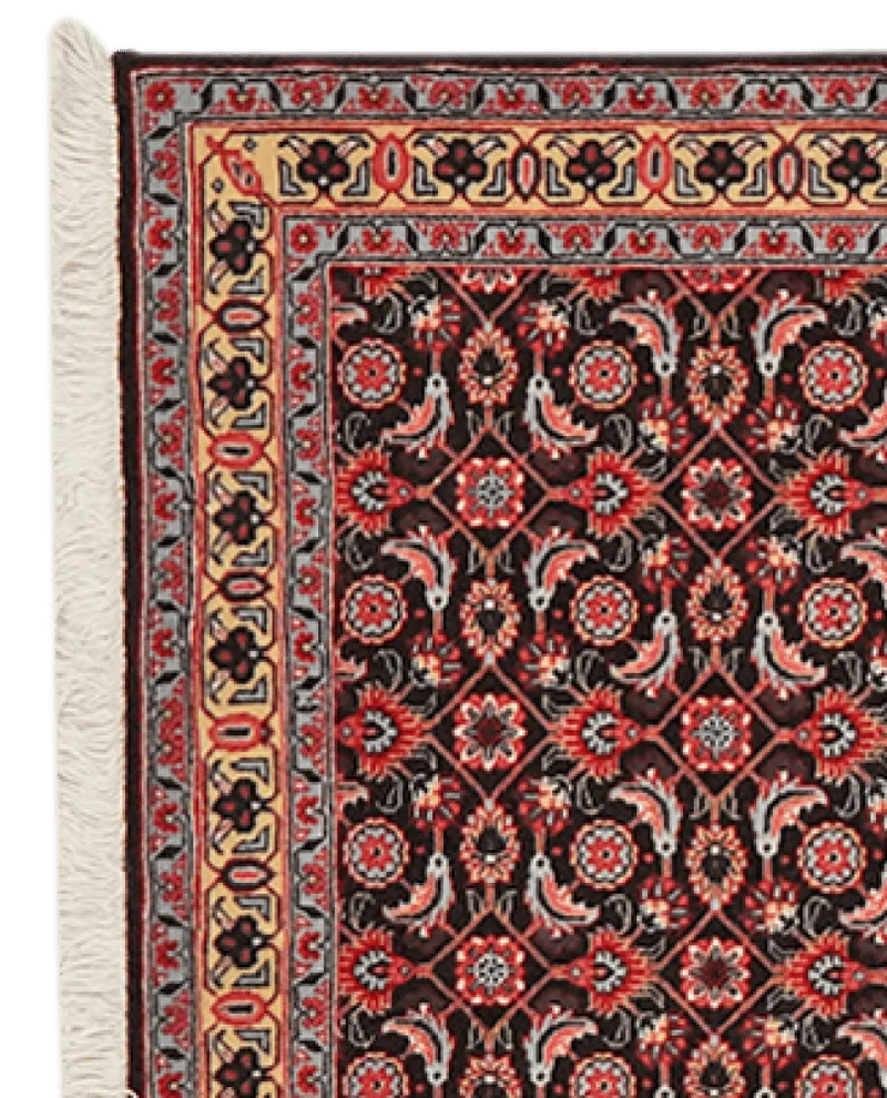 Tabriz 50 Raj · Handgeknüpft – Schwarz, 291x72 cm