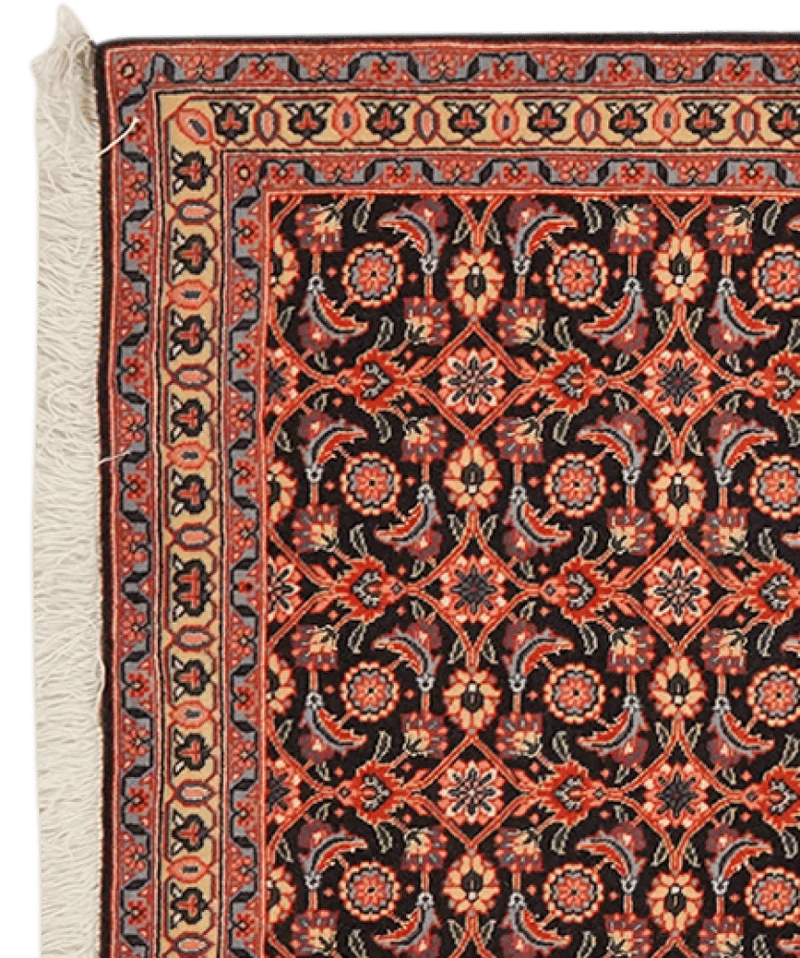 Tabriz 50 Raj · Handgeknüpft – Blau, 197x65 cm