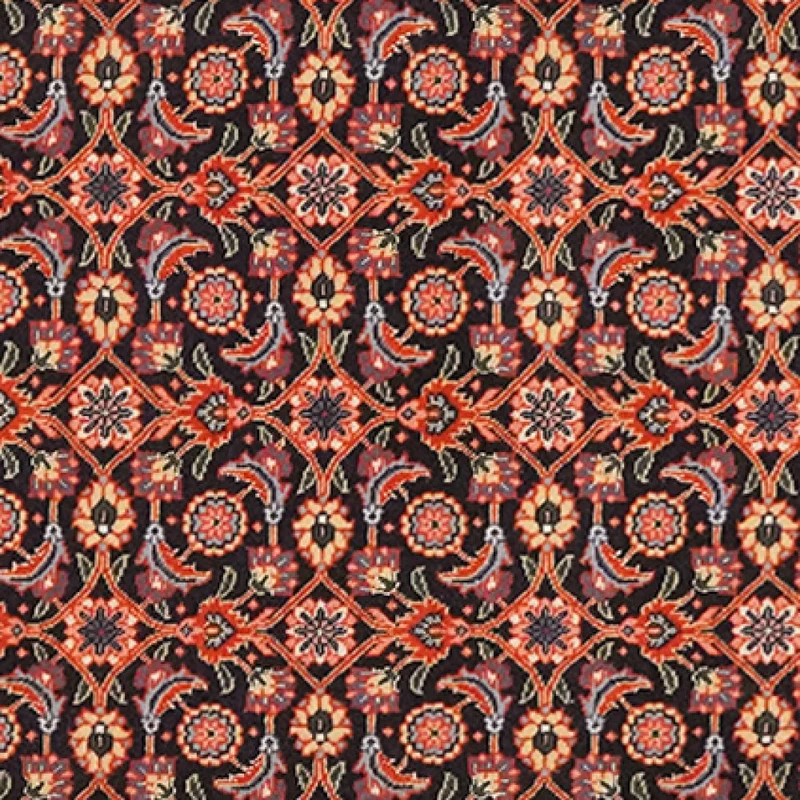 Tabriz 50 Raj · Handgeknüpft – Blau, 197x65 cm