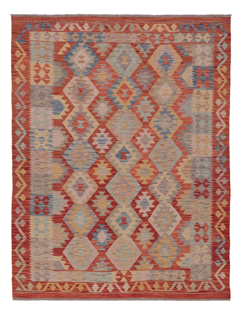 Kelim Maimene Teppich 150x196cm - mehrfarbig