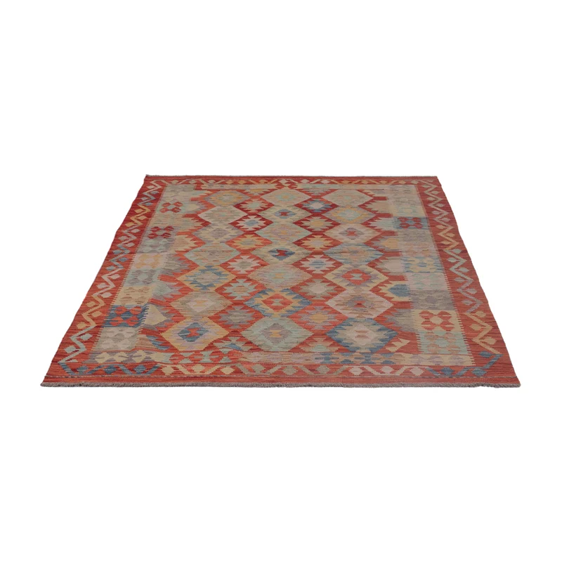 Kelim Maimene Teppich 150x196cm - mehrfarbig