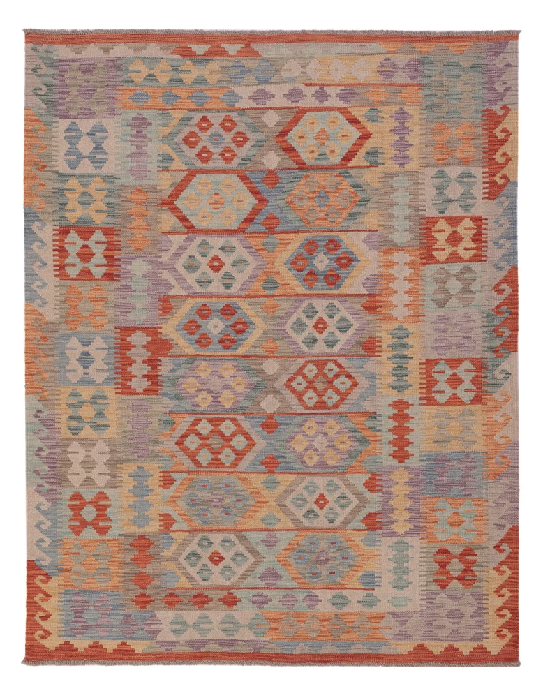 Kelim Maimene Teppich 150x196cm - mehrfarbig