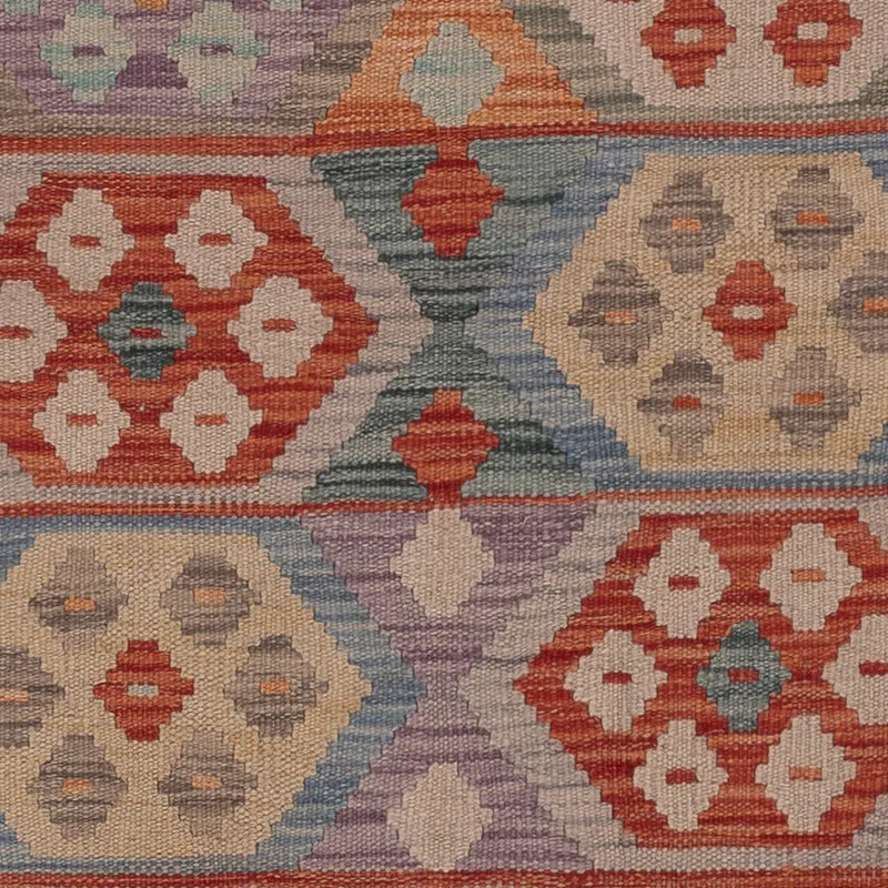 Kelim Maimene Teppich 146x192cm - mehrfarbig