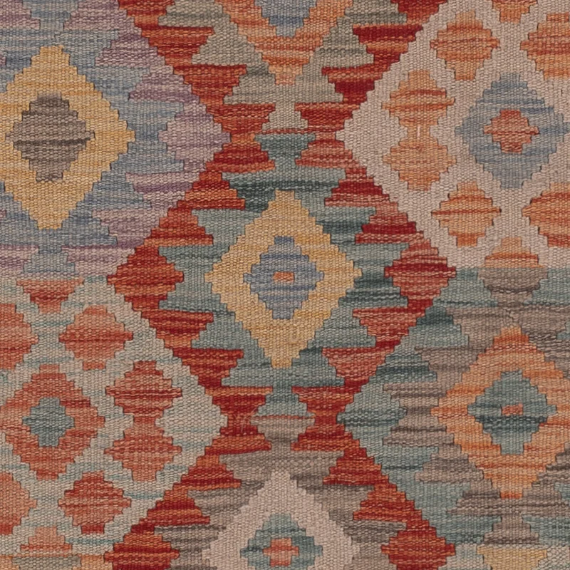 Kelim Maimene Teppich 145x195cm - mehrfarbig