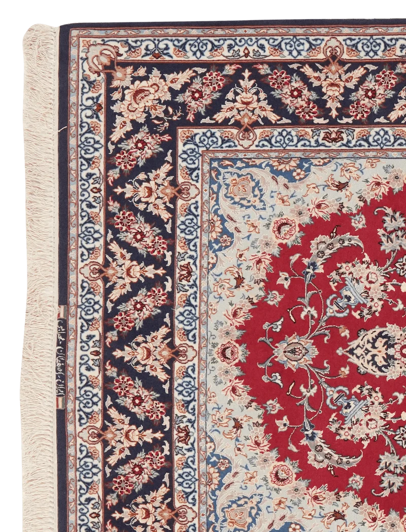 Isfahan · Handgeknüpft – Rot, 204x128 cm