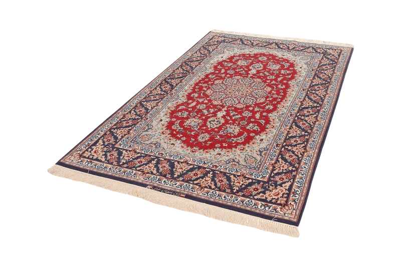 Isfahan · Handgeknüpft – Rot, 204x128 cm