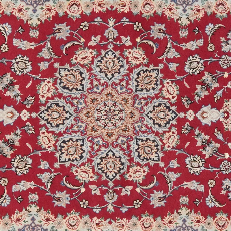 Isfahan · Handgeknüpft – Rot, 204x128 cm