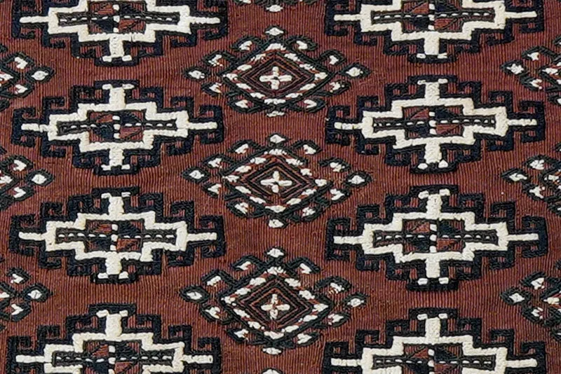 Kelim Turkman · Handgewebt – Braun, 50x124 cm