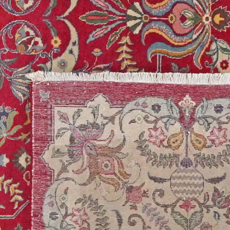 Tabriz Old · Handgeknüpft – Rot, 393x295 cm