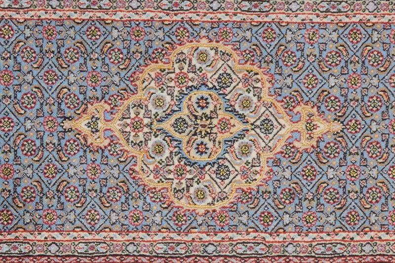 Moud Mahi · Handgeknüpft – Blau, 119x77 cm