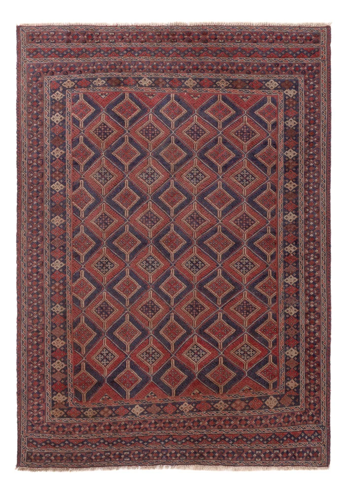 Kelim Afghan Teppich 137x197cm - mehrfarbig