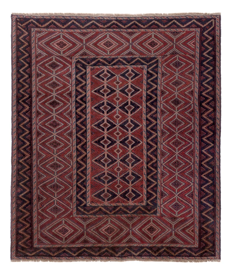 Kelim Afghan Teppich 149x175cm - mehrfarbig