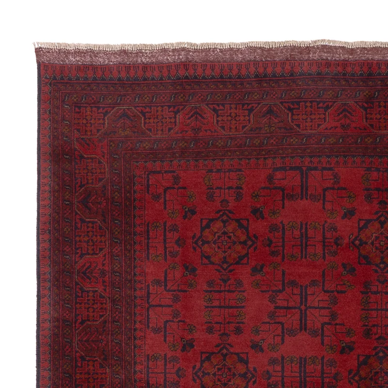 Afghan Teppich - Kunduz - 178 x 225 cm - rot