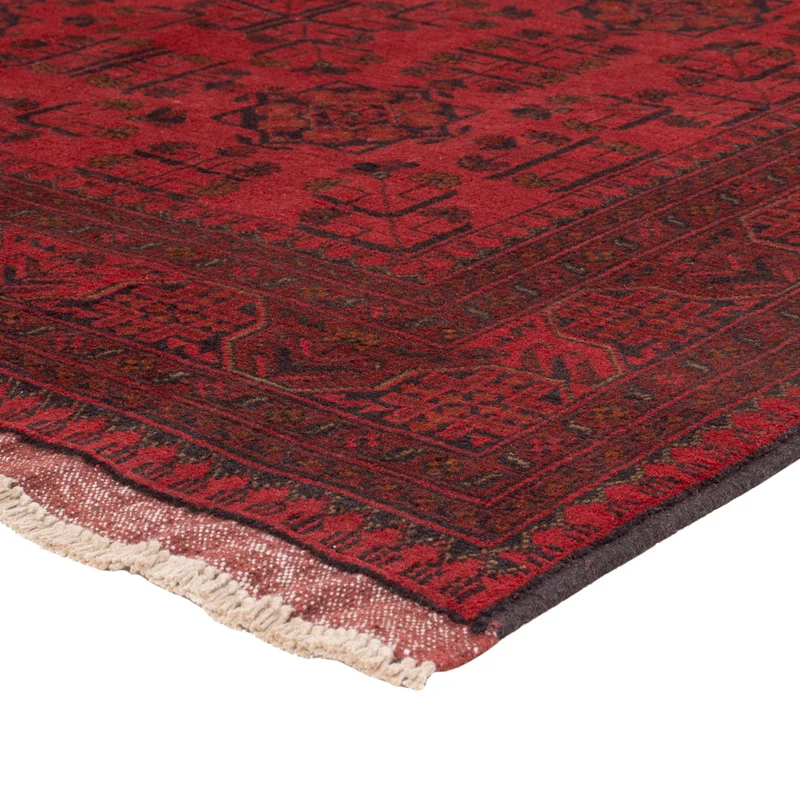 Afghan Teppich - Kunduz - 178 x 225 cm - rot