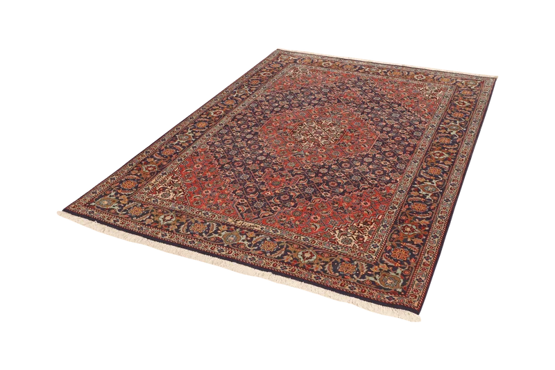 Tabriz Old · Handgeknüpft – Rot, 201x143 cm